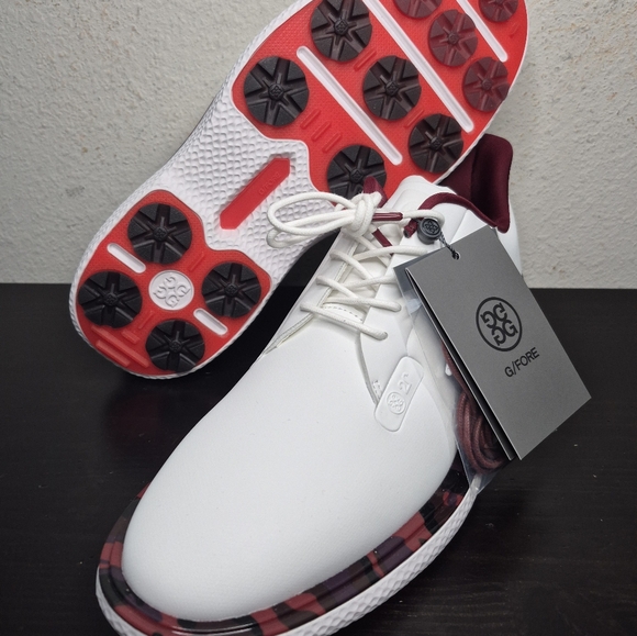 G/Fore G4 Gallivan2r TPU Camo Golf Shoe Sneaker Mens White Maroone GMF000060 - Picture 10 of 14